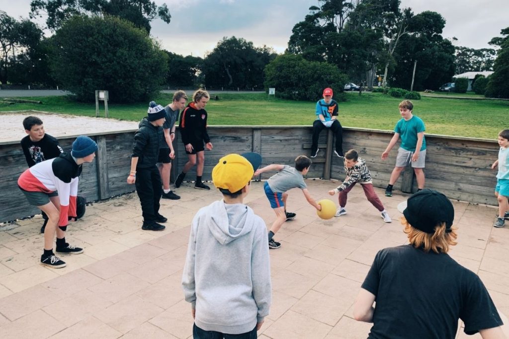 gaga ball at camp